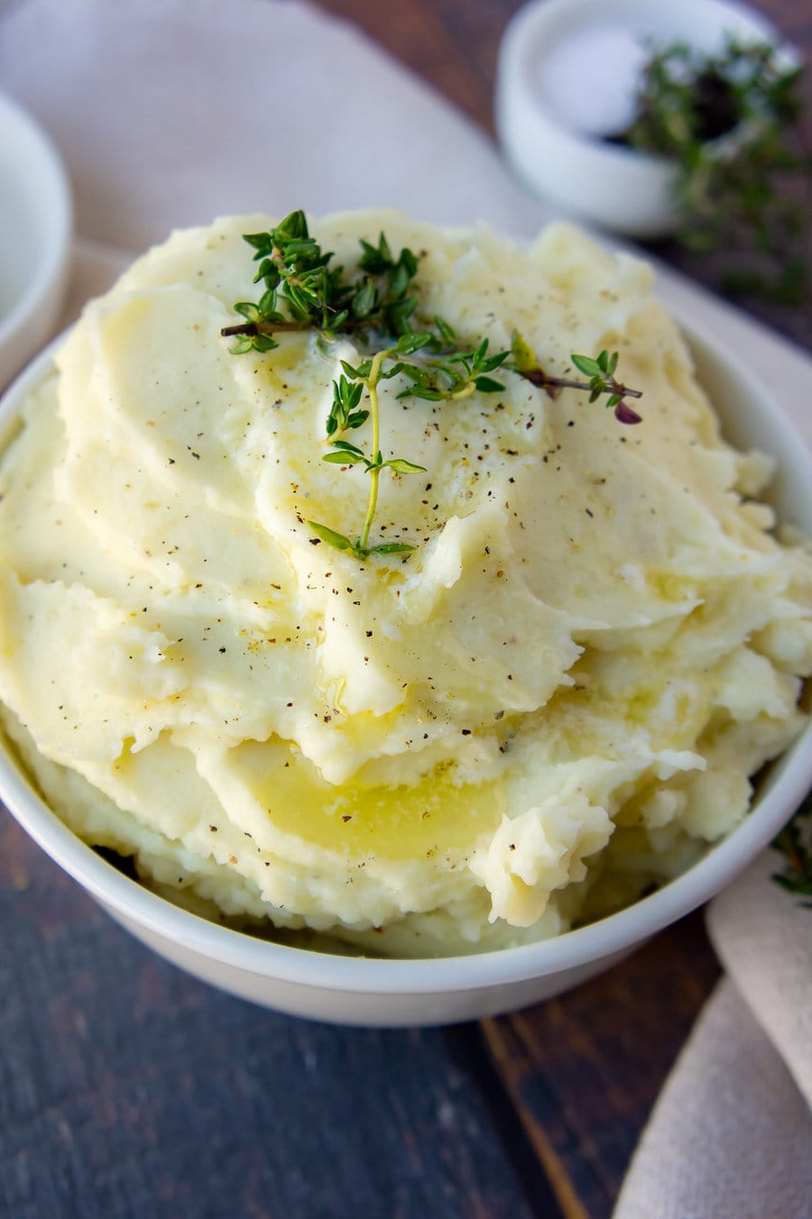 Secret to Richness: Infused Butter Thyme Mashed Potatoes